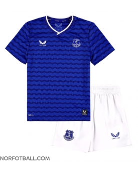 Billige Fotballdrakt Everton Replika Hjemmedraktsett Barn 2025-26 Kortermet (med bukser)